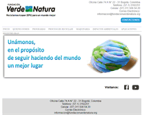 Tablet Screenshot of fundacionverdenatura.org